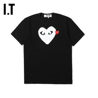 IT CDG PLAY COMME des GARCONS川久保玲男装短袖T恤爱心印花刺绣