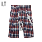 CDG 时尚 COMME GARCONS 落裆格纹七分裤 des SHIRT男装 设计感