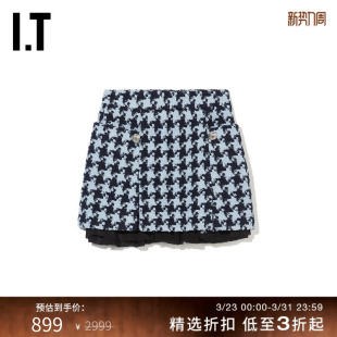 千鸟格粗花呢合身短裙新款 Chen女装 Shengtan 254122XL Louis