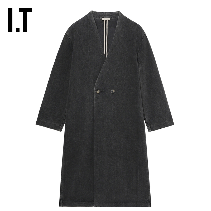 ITFEAROFGOD长款牛仔大衣