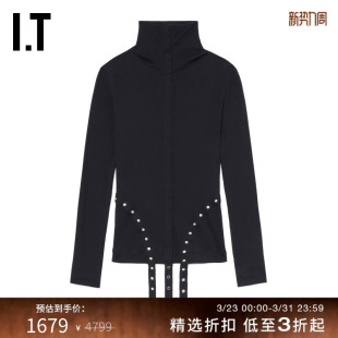 修身 Rocha女装 高领长袖 上衣新款 527673X 袢带坠饰打底衫 Simone