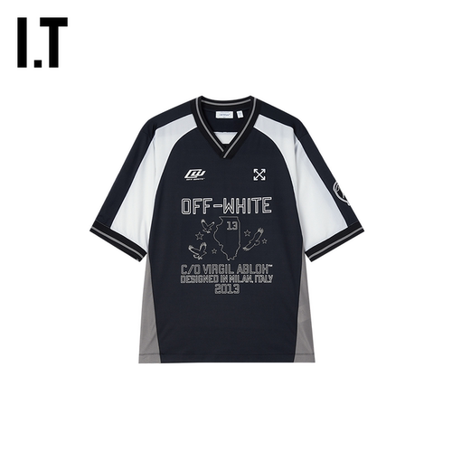OFF-WHITE™V领短袖上衣