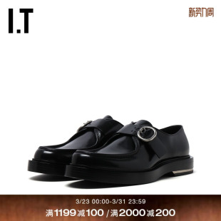 厚底皮鞋 新款 时尚 男鞋 SANDER男款 通勤饰袢带正装 WR0014MO JIL