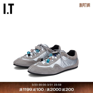 系带运动鞋 BAHNSEN女款 新款 时尚 30003X 质感拼接休闲鞋 CECILIE