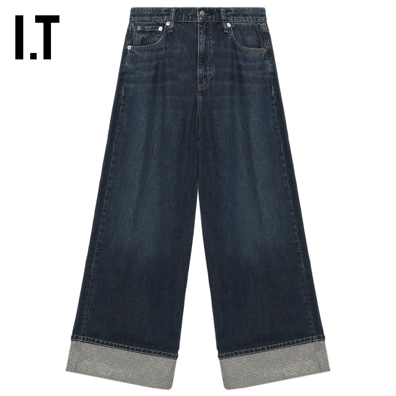 ITrag&bone宽松阔腿裤牛仔裤
