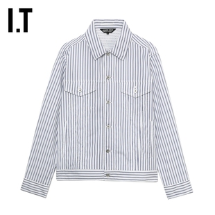 CDG DEUX男裝 GARCONS HOMME des 條紋工裝 夾克休閑外套 COMME