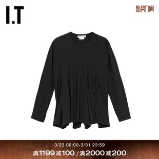 des GARCONS女装 不规则设计长袖 随性时尚 COMME T恤新款 CDG