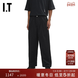 IT TIGHTBOOTH男装宽松锥形裤新款简约基础款纯色休闲裤009413MP