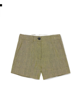 IT GANNI女装格纹短裤复古时尚简约利落休闲裤172311XJ