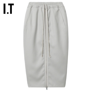 半身裙新款 Owens女装 时髦甜酷饰拉链包臀裙卫衣裙0375WD Rick