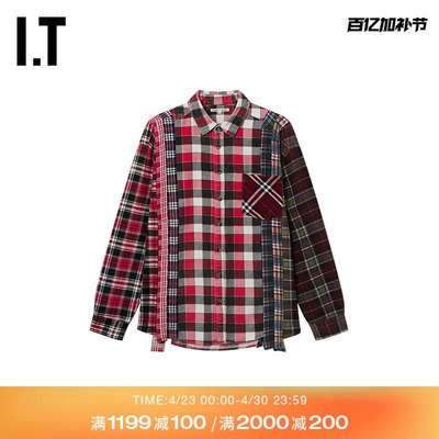 ITNEEDLES格纹衬衫日潮解构感