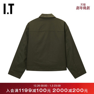 rag 夹克新款 翻领工装 复古时髦翻领外套RA9B25XQ bone女装