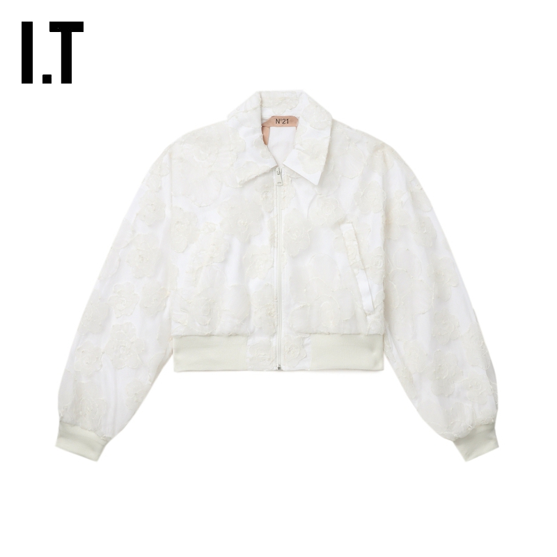 ITN21翻领拉链短夹克时尚质感