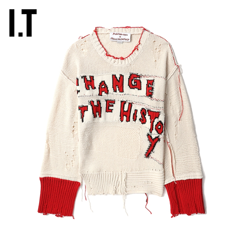 ITStellaMcCartney破洞针织衫