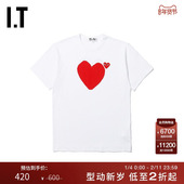 COMME 新品 des PLAY男装 T恤2019秋季 GARÇONS 短袖 爱心222X7