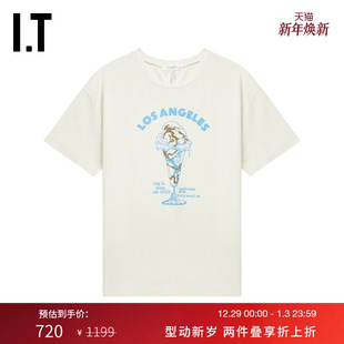 bone女装 短袖 T恤新款 36PT03XP 青春甜美甜品图案印花半袖 rag