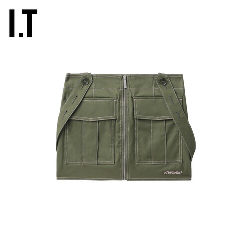 ITOFF-WHITE™饰拉链半身裙