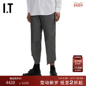 des GARCONS BLACK情侣不规则裤 HOMME COMME 裤 脚西装 CDG 西裤