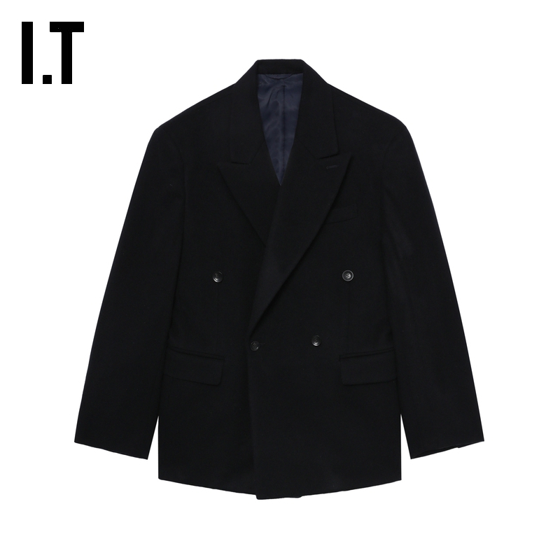 ITdoublet毛呢西装夹克