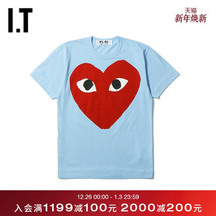 COMME PLAY des GARCONS川久保玲秋男装 T恤 圆领短袖 CDG