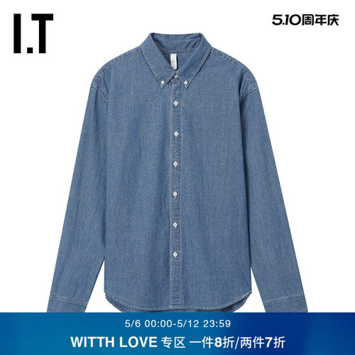 ITWITTHLOVE长袖牛仔衬衫