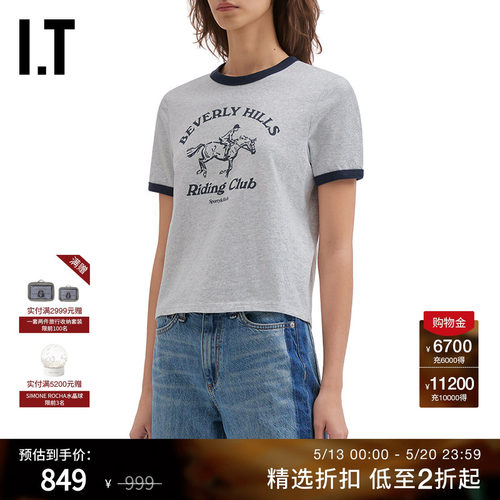 ITSporty&Rich合身短袖T恤