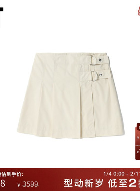 IT HELMUT LANG女装半身裙休闲时尚褶裥A字裙短裙1HW301XI