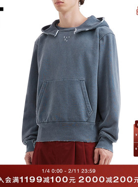 IT OUR LEGACY男装连帽卫衣新款率性街潮磨损细节连帽衫4256RFMP