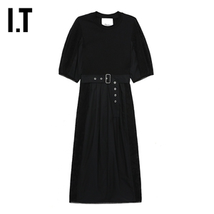 IT 3.1 Phillip Lim女装泡泡袖连衣裙新品时髦配腰带中长裙014FBL