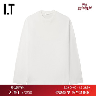 T恤新款 圆领长袖 SANDER女装 简约日常纯色内搭上衣143J20XO JIL