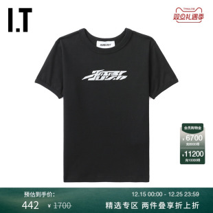 甜辣时尚 上衣新款 合身短袖 涂鸦印花内搭T恤WAA043XL AMBUSH女装