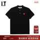 CDG GARÇONS川久保玲男装 PLAY COMME des polo衫 红色爱心刺绣