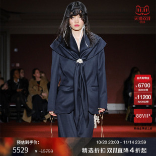 夹克新款 西装 Rocha女装 时髦摩登披肩叠层外套6071D8XL Simone