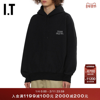 ITSEQUEL宽松连帽卫衣