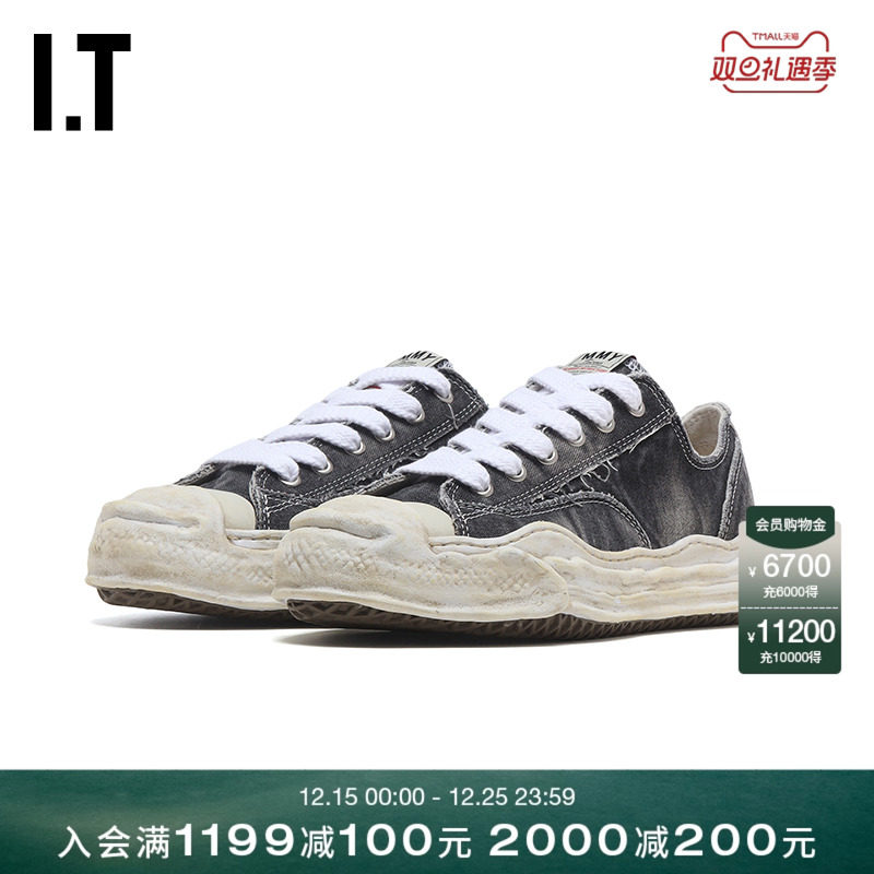 IT Mihara Yasuhiro女款做旧运动鞋新款复古街头感厚底低帮休闲鞋