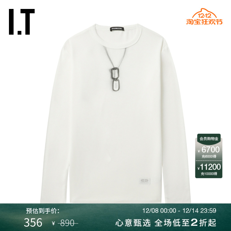 ITGROUNDZERO女装修身长袖T恤