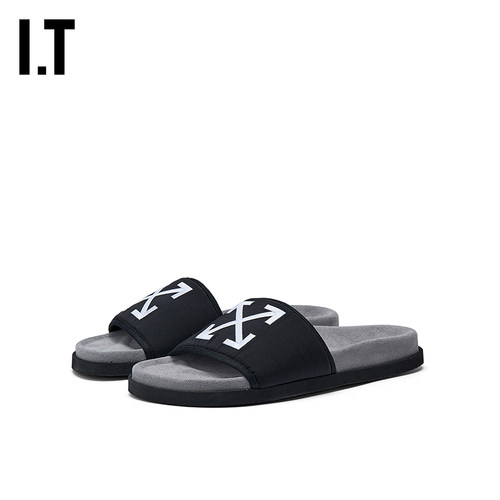 OFF-WHITE™简约露趾拖鞋