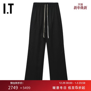 Rick 潮流有型纯色直筒裤 Owens男装 新款 E1378KMP 宽松休闲长裤