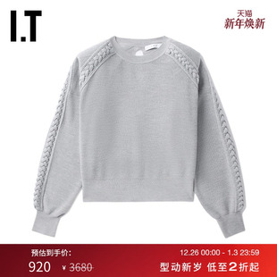 简约气质时髦大气纯色羊毛衫 新品 圆领针织衫 DAYLXXXL IRO女装
