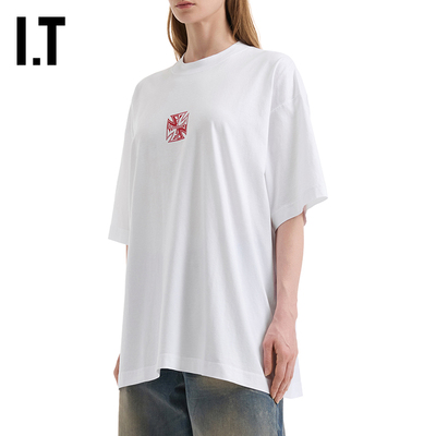 ITVETEMENTS中长款落肩T恤