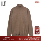 复古休闲纯色合身薄毛衣4202MK 新品 nonnative男装 高领针织衫