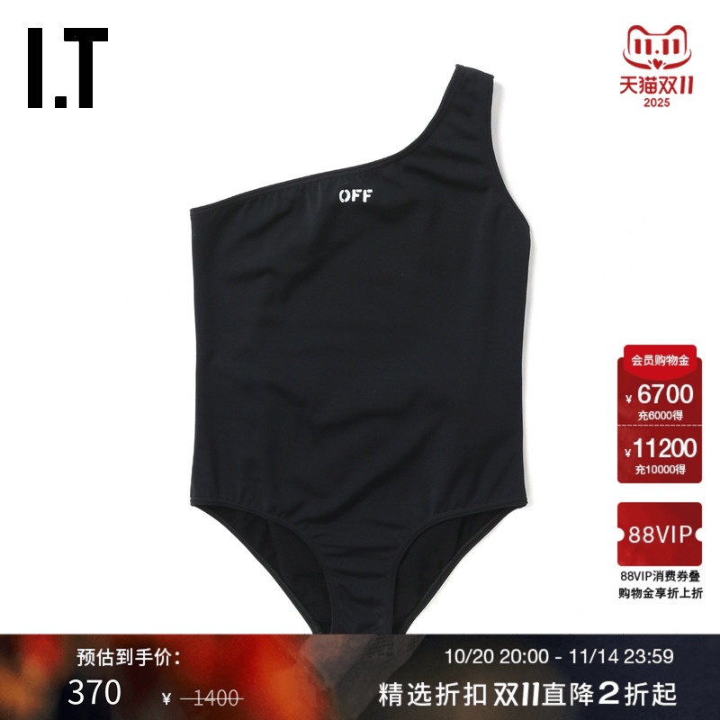 ITOFF-WHITE™单肩连体泳衣