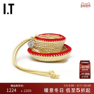 IT JW Anderson女款钩针挂饰装饰品新款咖啡杯造型编织装饰物