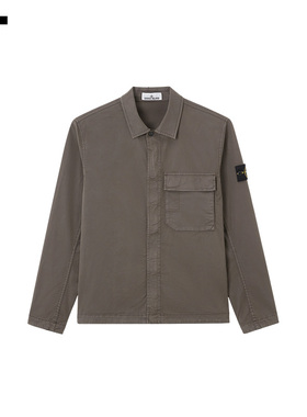 IT STONE ISLAND男装翻领长袖衬衫新款潮流酷感工装上衣0130A1MQ