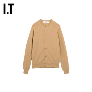 IT CDG PLAY COMME des GARCONS川久保玲情侣装羊毛针织开衫新款