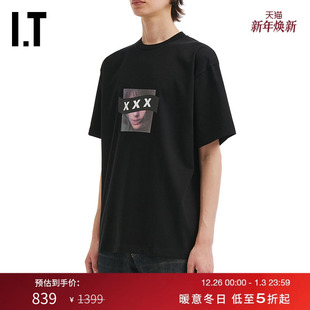 XXX男装 SELECTION 宽松短袖 T恤新款 欧美潮流照片印花半袖 GOD