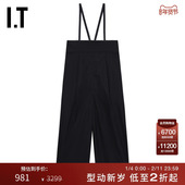 日本ENFÖLD女装 裤 背带裤 新款 西装 长裤 复古日系阔腿裤 231450XN