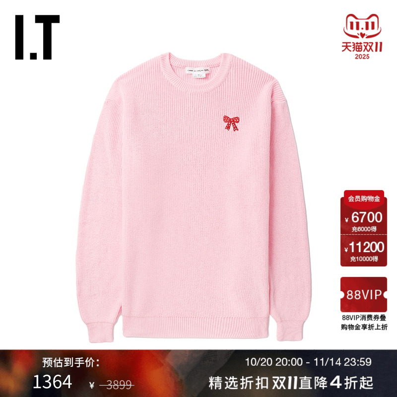 IT宽松圆领针织衫毛衣青春时尚