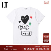 CDG GARÇONS川久保玲女装 PLAY COMME des 短袖 T恤logo爱心印