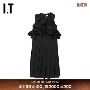 CDG 荷叶边叠层百褶裙连衣裙背心裙新款 COMME GARCONS女装 des